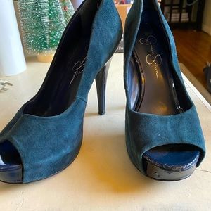 Jessica Simpson navy blue pumps.